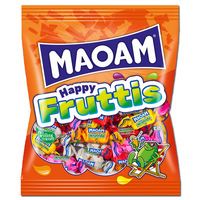 Haribo Maoam Happy Fruttis, Kaubonbon, 175g Beutel