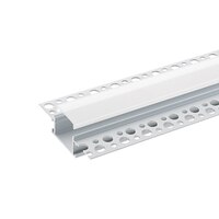 Unterputzprofil 20 - für LED Strips bis 2cm Breite, randlos, inkl. matter Abdeckung, Länge 200cm