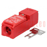 Safety switch: key operated; EK; NC; Features: with flat key; IP65