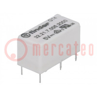 Relay: electromagnetic; SPDT; Ucoil: 5VDC; Icontacts max: 15A; PCB