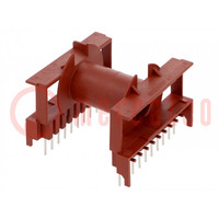 Coil former: with pins; plastic; THT; H: 40.3mm; X1: 45.72mm; UL94HB