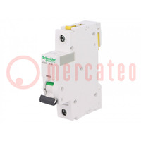 Circuit breaker; 230VAC; Inom: 2A; Poles: 1; for DIN rail mounting