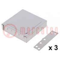 Enclosure: shielding; X: 68mm; Y: 68mm; Z: 17mm; steel