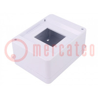 Enclosure: for modular components; IP30; white; No.of mod: 5; ABS
