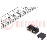 Gniazdo; kołkowe; żeńskie; PIN: 12; pionowe; 2,54mm; SMT; 2x6