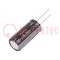 Kondensator: elektrolityczny; THT; 270uF; 200VDC; Ø16x35,5mm; ±20%
