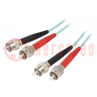 Fiber patch cord; OM3; FC/UPC,both sides; 2m; LSZH; blue