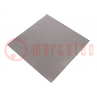 Shielding mat; 240x240x0.3mm; Permeability: 20; self-adhesive