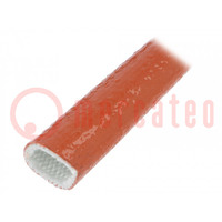 Insulating tube; Size: 25; fiberglass; L: 1m; -55÷260°C; Øout: 31mm