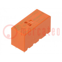 Relais: électromagnétique; SPST-NO; Ude bobine: 24VDC; 12A; PCB