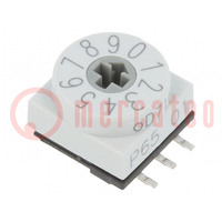 Encoding switch; DEC/BCD; Pos: 10; SMD; Rcont max: 80mΩ; P65