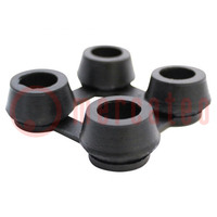 Buisverbinding; rubber; zwart; Ringmat; -20÷130°C