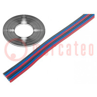 Wire: ribbon; TLWY; 6x0.35mm2; stranded; Cu; unshielded; PVC; 150V