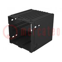 Enclosure: enclosure base; X: 96mm; Y: 96mm; Z: 75mm; PPO; black