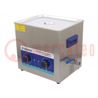 Laveur ultrasonique; 300x300x150mm; 40kHz; 20÷80°C; 230VAC; 15l