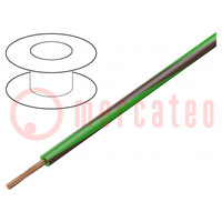 Przewód; H05V-K,LgY; linka; Cu; 2,5mm2; PVC; zielono-brązowy; 50m