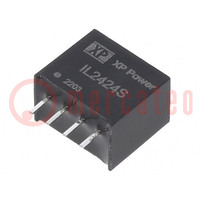 Converter: DC/DC; 2W; Uin: 24V; Uout: 24VDC; Iout: 84mA; SIP; THT; IL