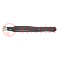 Tweezers; Blade tip shape: for cutting; Tweezers len: 115mm; ESD