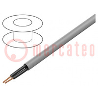 Cable: de mando; FLAME-OZ-H; 2x1mm2; Aislamiento: FRNC; Color: gris