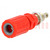Socket; 4mm banana; 36A; 33VAC; 70VDC; red; soldered; -20÷80°C