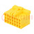 Connector: automotive; JPT; female; plug; for cable; PIN: 21; yellow