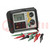 Meter: foutlusimpedantie; LCD; VAC: 0÷500V; IP54; 203x148x78mm