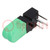 LED; in housing; yellow green; No.of diodes: 2; 20mA; 60°; λd: 573nm