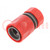 Alloy connector; ABS,PP; straight; 1/2"