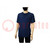 Camiseta T-shirt; ESD; L,macho; azul (oscuro)