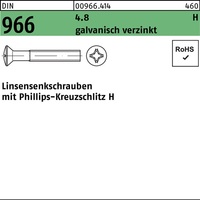 Linsensenkschraube DIN 966 Kreuzschlitz
