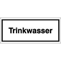 Trinkwasser Hinweisschild, Kunststoff, 12x5 cm