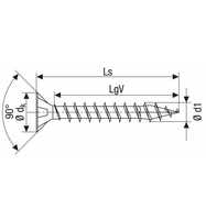 SPAX Senkkopf T-STAR plus 4CUT MULTI-Kopf Vollgewinde, WIROX A3J 6 x 50