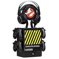 NUMSKULL OFFICIAL GAME STORAGE TOWER, CONTROLLER HOLDER, HEADSET STAND FOR XBOX SERIES X & PS5, GHOSTBUSTERS, GHOSTBUSTERS