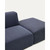 Canapé moduleerbaar Neom 2 plaatsen met aansluiting blauw 244 cm