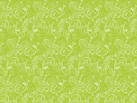 Seidenpapier 50x70Orn. grün 5 Bogen Blumenseide