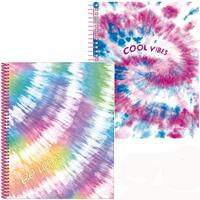 SENFORT CARPETA CON 30 FUNDAS ESPIRAL TIE DYE SURTIDO