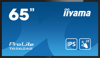 iiyama T6562AS-B1 signage display Interaktywny płaski panel 163,8 cm (64.5") IPS 500 cd/m² 4K Ultra HD Czarny Ekran dotykowy Procesor wbudowany Android 8.0 24/7