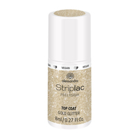 alessandro Striplac Peel or Soak Gold Glitter 8ml