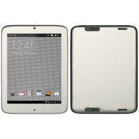 atFoliX FX-Carbon, LifeTab S9512 MD 99200 vinilo para dispositivo móvil Tableta Carbono, Blanco