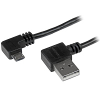 StarTech.com Cable de 2m Micro USB con conector acodado a la derecha