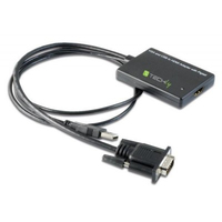 Techly 301665 video átalakító kábel 0,3 M VGA (D-Sub) HDMI Fekete