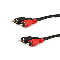 e+p B 33/15 LOSE audio kabel 15 m 2 x RCA Zwart