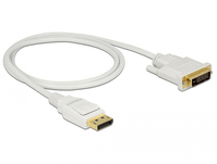 DeLOCK 83813 Videokabel-Adapter 1 m DisplayPort DVI Weiß
