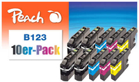Peach 319982 Druckerpatrone 10 Stück(e) Kompatibel Hohe (XL-) Ausbeute Schwarz, Cyan, Magenta, Gelb