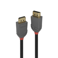 Lindy 36481 DisplayPort kábel 1 M Fekete, Szürke