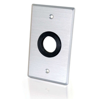 C2G Single Gang 1in Grommet Wall Plate