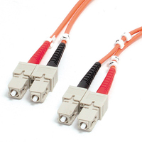 StarTech.com Cable de Fibra Óptica Multimodo SC a SC OM1 de 2m - 62,5/125 - para Redes de 10G - LSZH