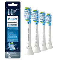 Philips Sonicare C3 Premium Plaque Control HX9044/17 4x Weiße Bürstenköpfe für Schallzahnbürste
