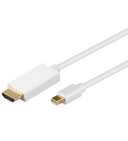 Goobay 1m Mini DisplayPort / HDMI Cable Bianco