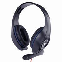Gembird GHS-05-B Kopfhörer & Headset Kabelgebunden Kopfband Gaming Schwarz, Blau
